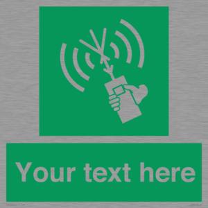 Custom sign safe condition 2way VHF radio